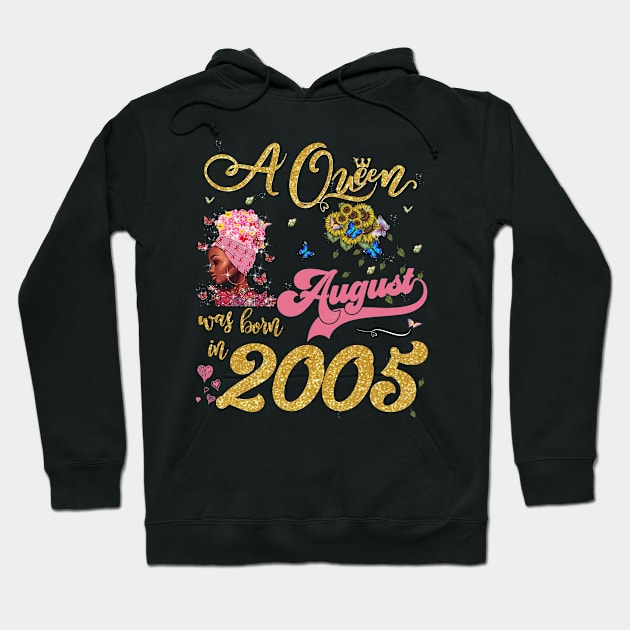 A Queen was born in August 2005 16th Birthday Hoodie by TeeBlade